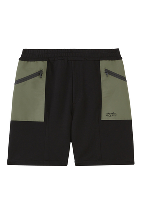 Paneled Sweat Shorts
